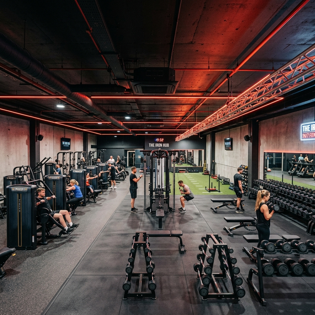 General Fitness and AC Gym Floor at EVS FITNESS STUDIO